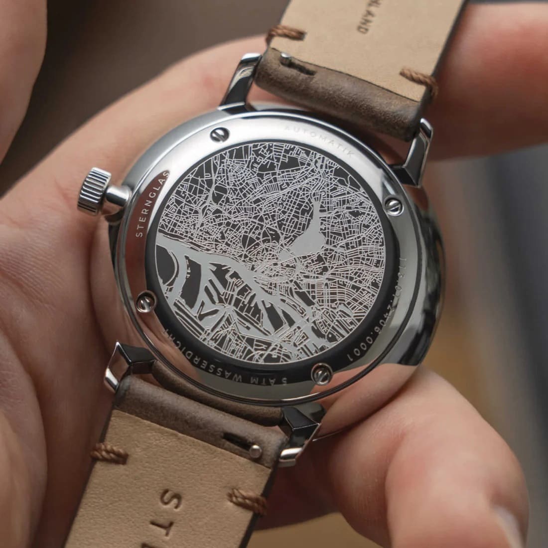 Zegarek Sternglas Hamburg Automatik - New Graphite