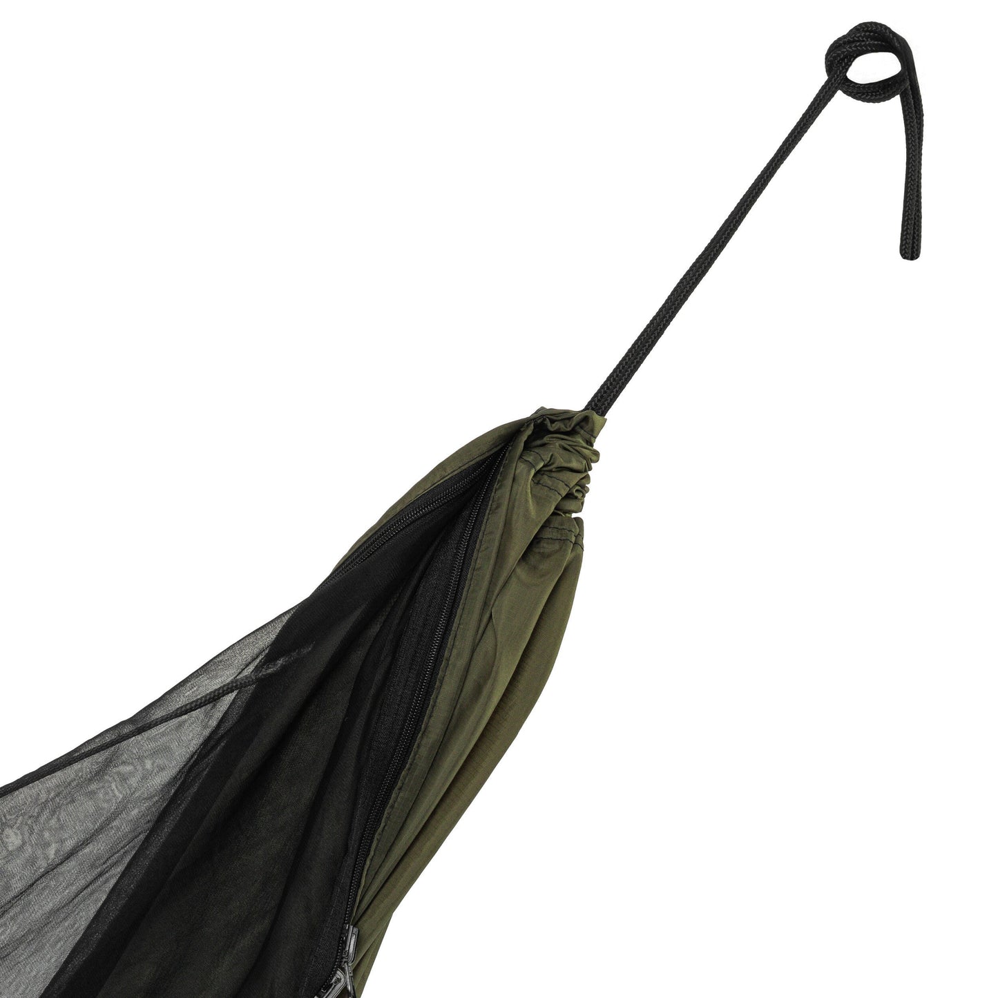 Hamak ultralekki TigerWood Ważka V2 Long Double Zip Green - z moskitierą