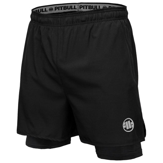Szorty Pitbull Mesh New Logo - Black