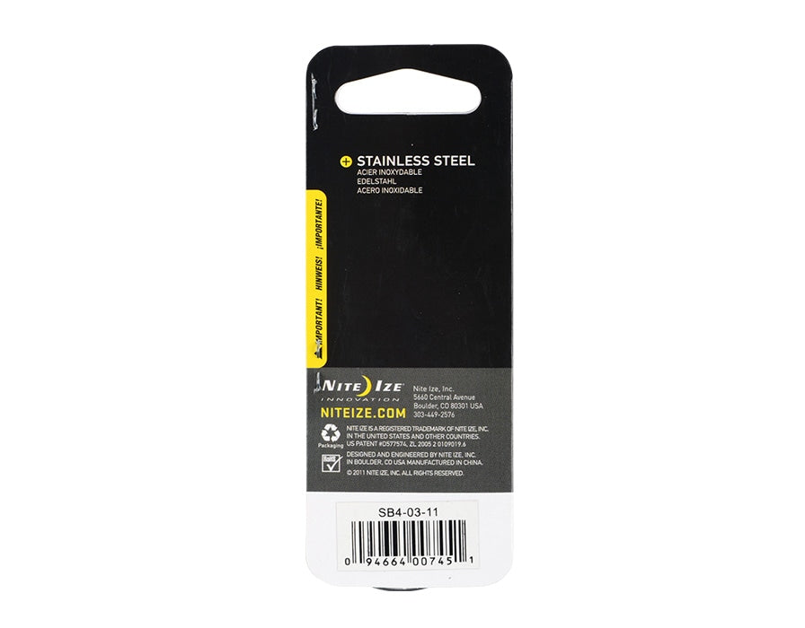 Karabińczyk Nite Ize S-Biner 4 Steel
