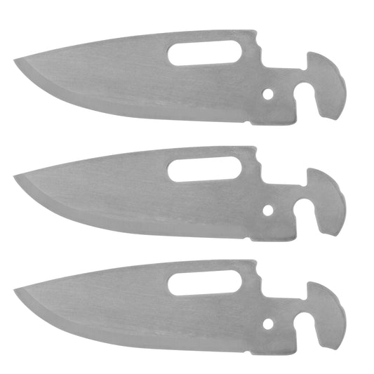 Zestaw ostrzy wymiennych Cold Steel Clic N Cut Drop-Point Plain - 3 szt.