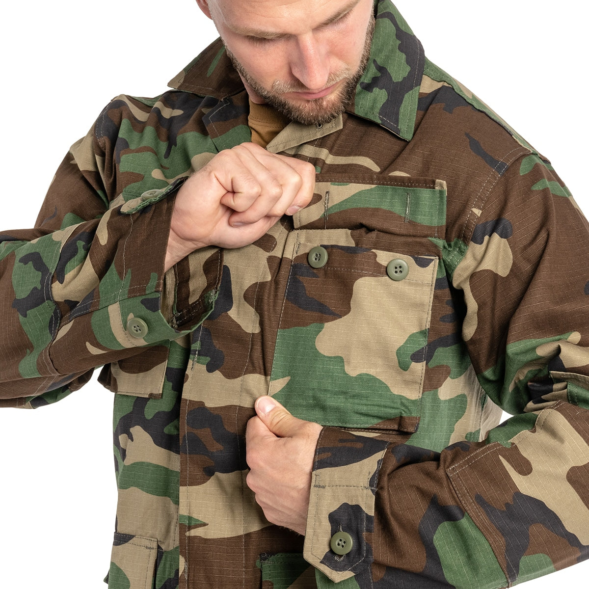 Bluza wojskowa Mil-Tec Teesar BDU Rip-Stop - Woodland