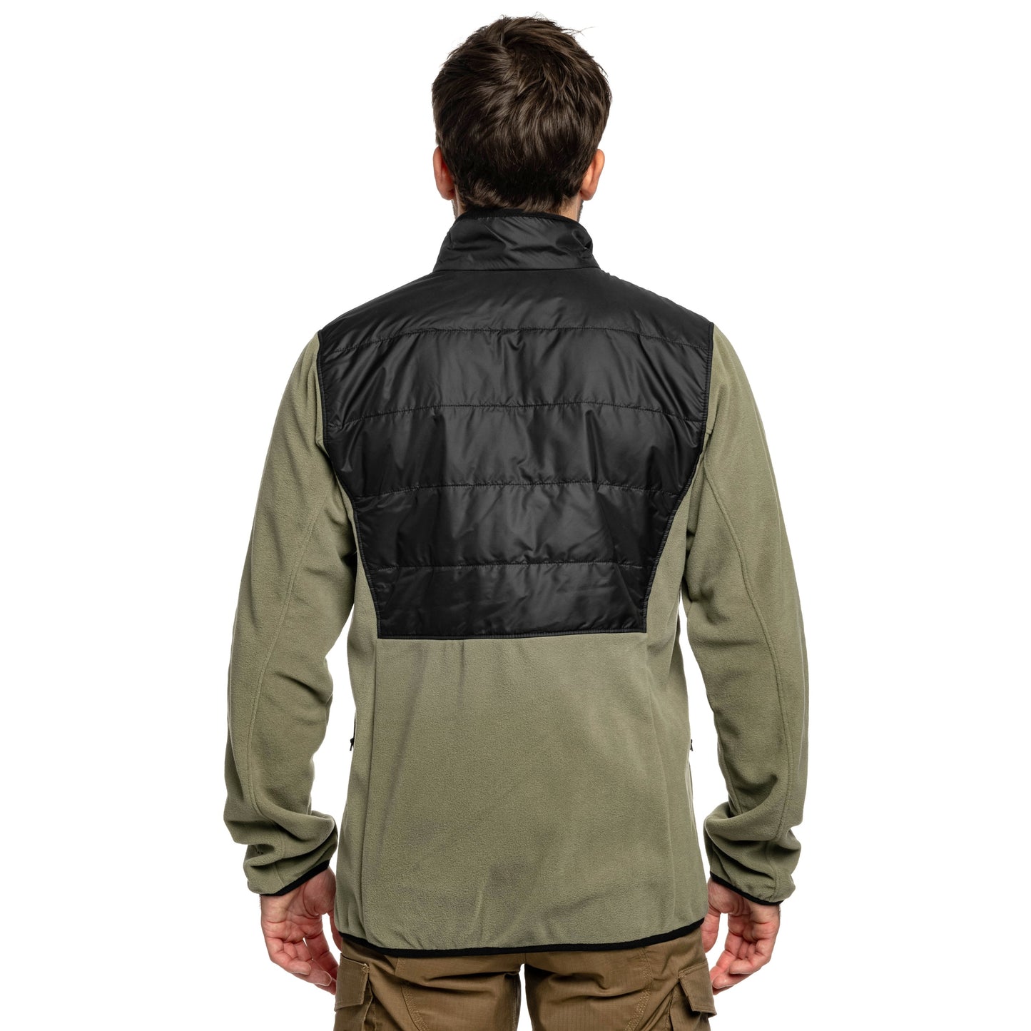 Polar Columbia Basin Butte II Hybrid Fleece Jacket - Stone Green/Black