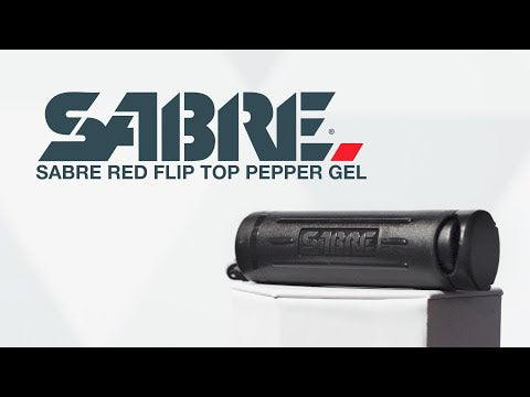 Gaz pieprzowy Sabre Finger Grip Flip Key Ring Mint 15,9 ml - żel