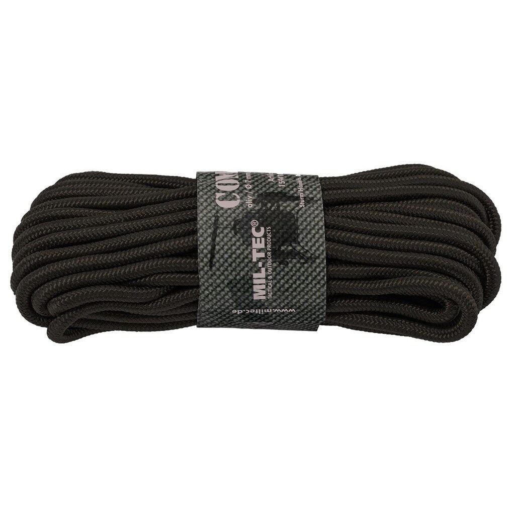 Linka Mil-Tec 7 mm x 15 m - 420 kg - czarna