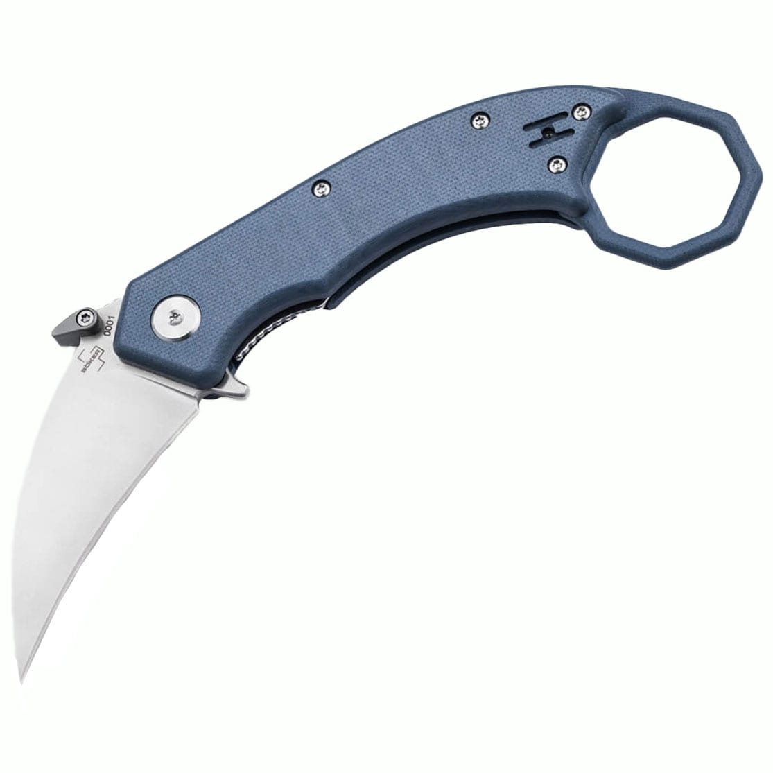 Nóż składany Boker Plus Hel Karambit - Blue/Grey