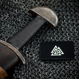 Naszywka M-Tac Valknut Laser Cut - Black Luminate