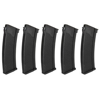 Zestaw 5 magazynków ASG Specna Arms Mid-cap S-Mag do serii J - Black