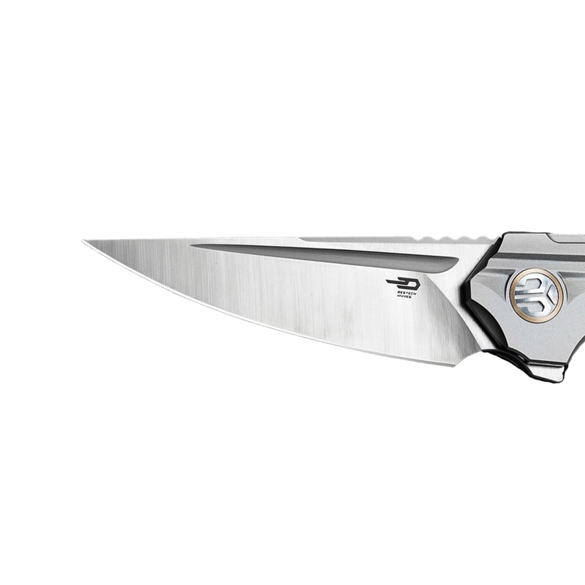 Nóż składany Bestech Knives Vigil - Satin Blade/Grey Titanium