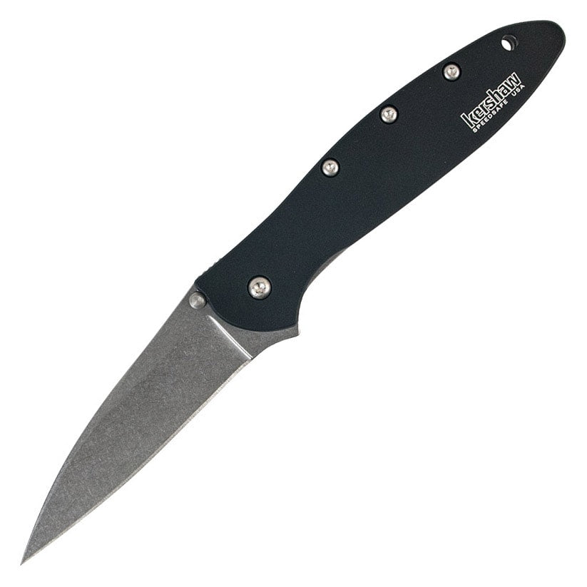 Nóż składany Kershaw Leek 1660SWBLK Stonewash Black