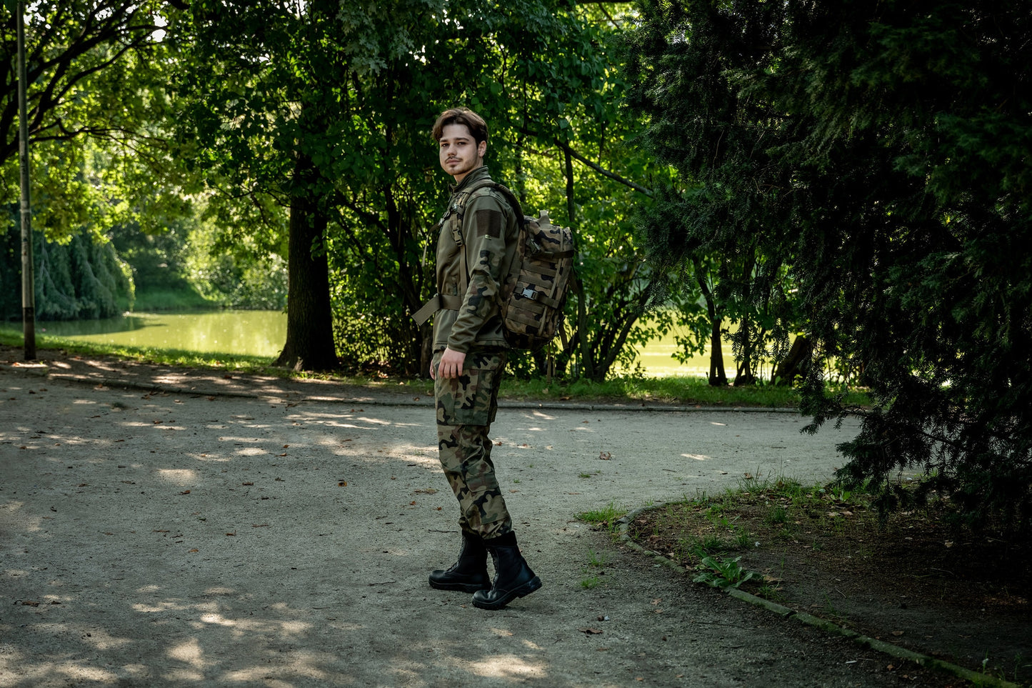 Kurtka Maskpol Softshell SPM-01 - wz.93 Pantera PL Woodland