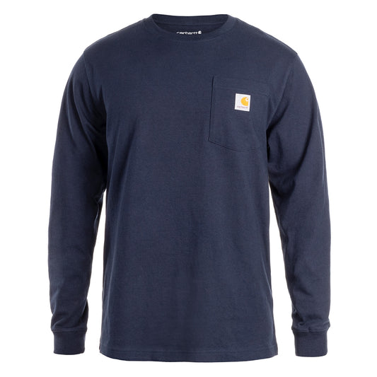 Koszulka Carhartt Heavyweight Longsleeve Pocket - Navy