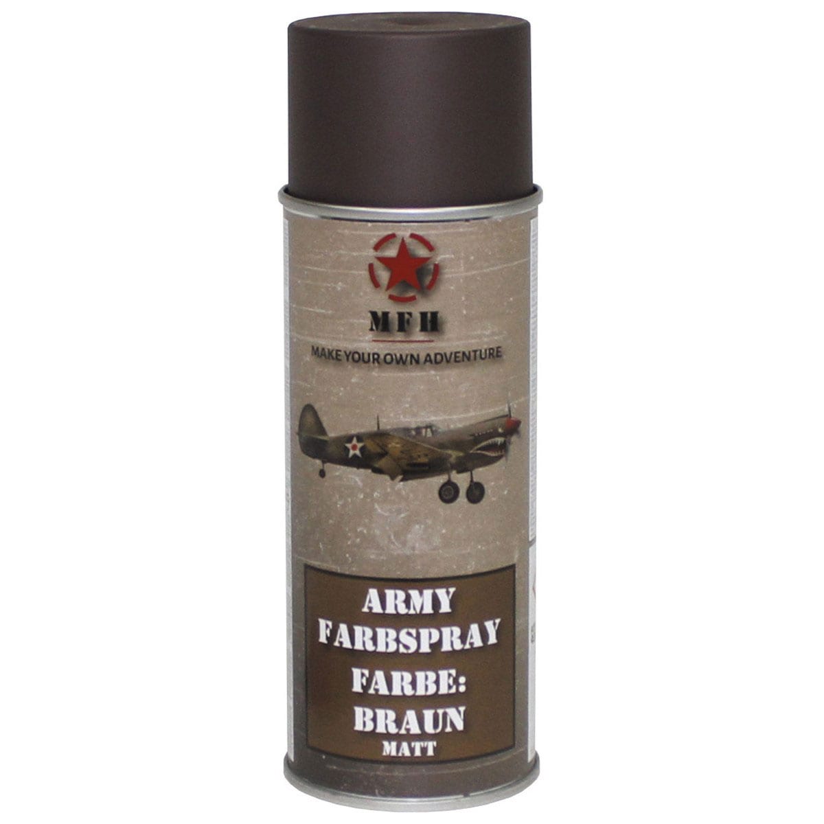 Farba wojskowa w sprayu MFH 400 ml - Brown (RAL8027)