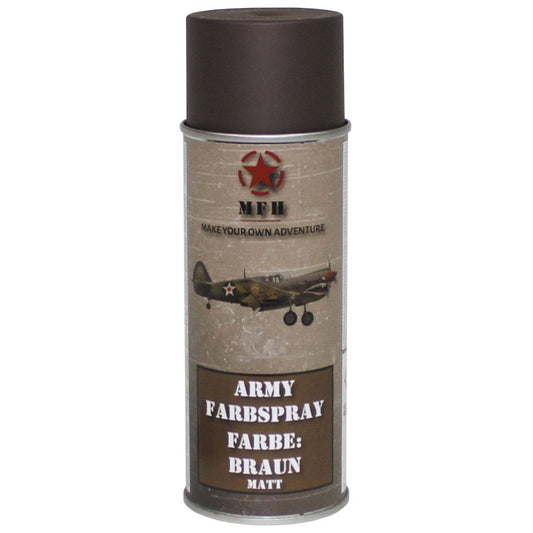 Farba wojskowa w sprayu MFH 400 ml - Brown (RAL8027)