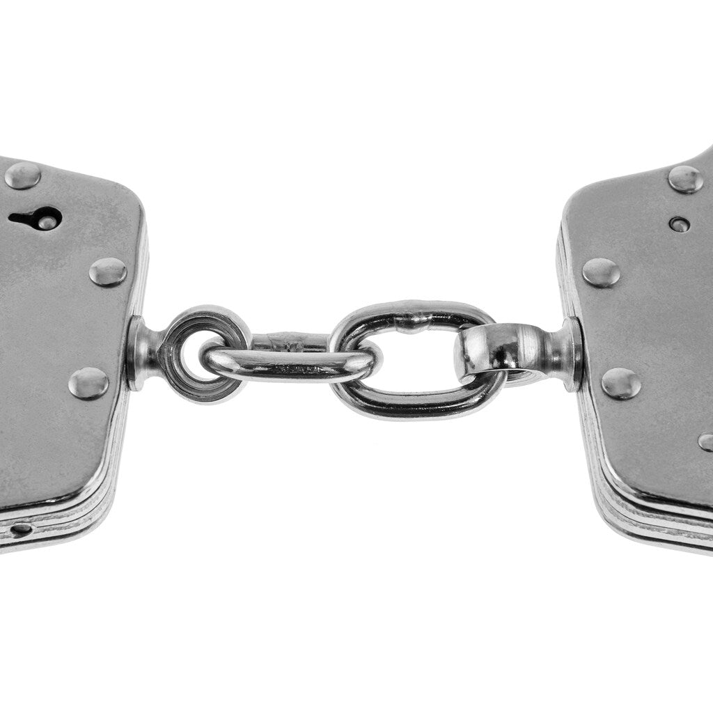Kajdanki stalowe Mil-Tec - Double Lock - srebrny