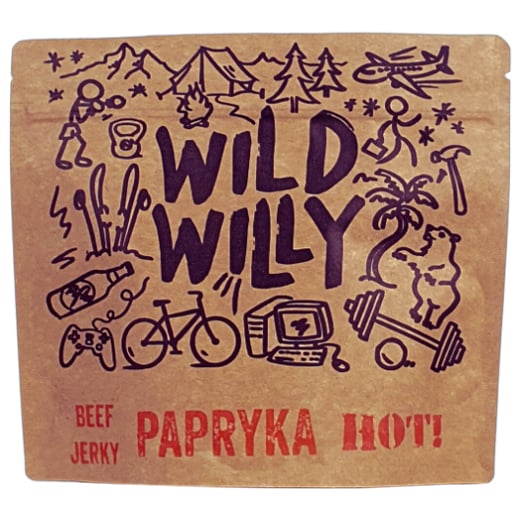Suszona wołowina Wild Willy Beef Jerky Papryka Hot 100 g