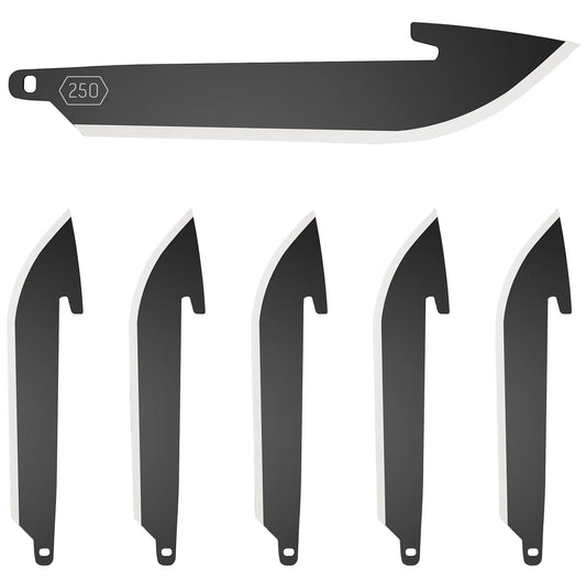 Zestaw ostrzy wymiennych Outdoor Edge Drop-Point 250 6 szt. - Black