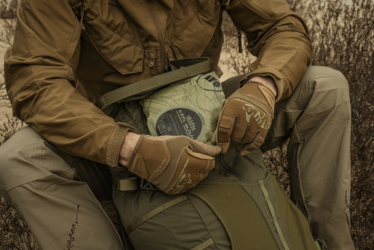 Rękawice Helikon Range Tactical - Coyote/Adaptive Green