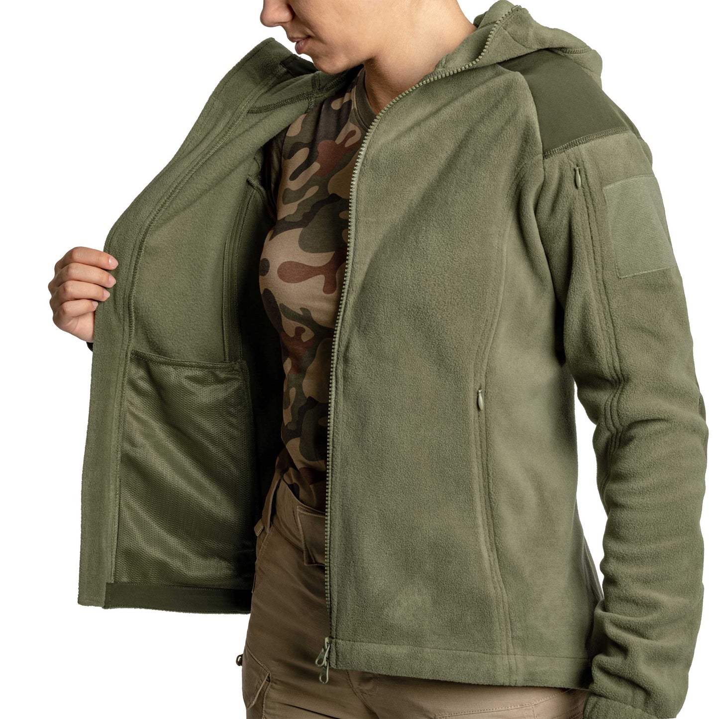Polar damski Helikon Cumulus Heavy Fleece - Taiga Green