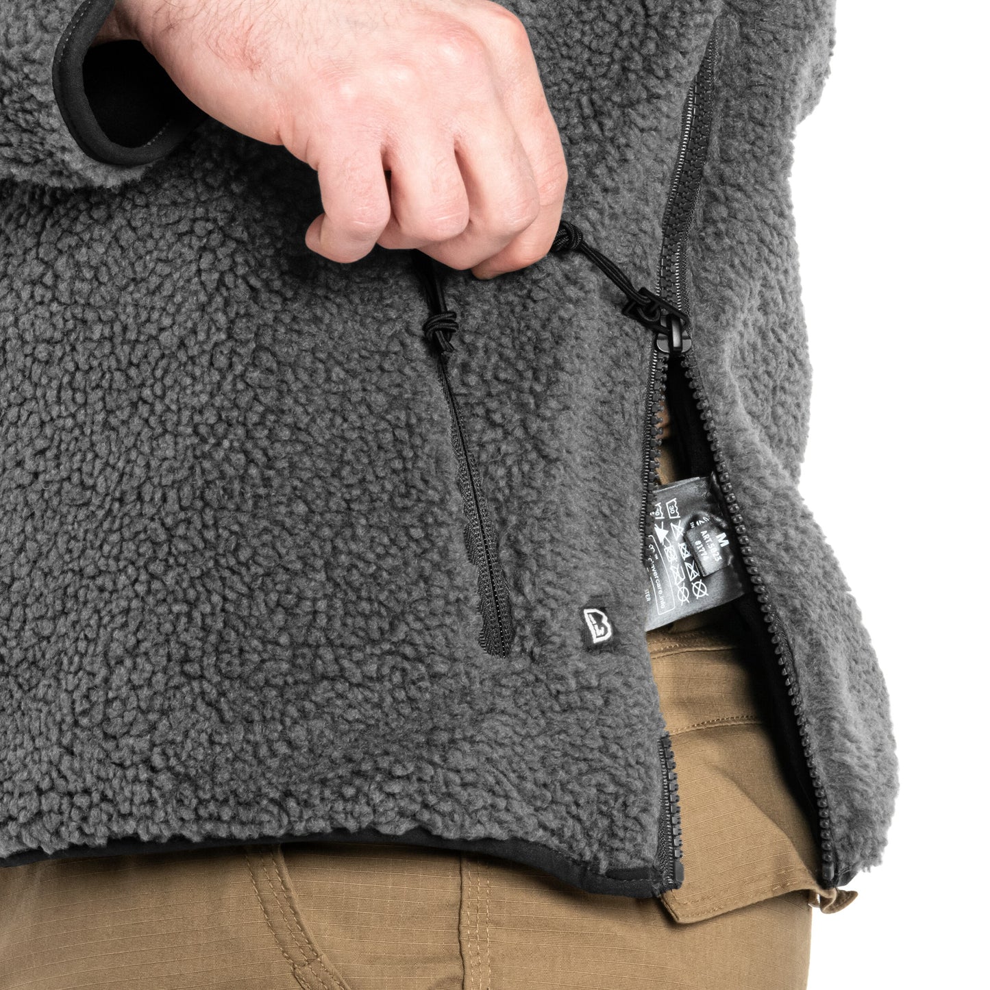 Polar Brandit Teddyfleece Worker Pullover - Anthracite