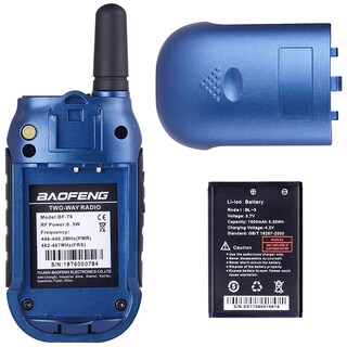 Radiotelefon Baofeng BF-T6 PMR Panda 2 szt. - Blue