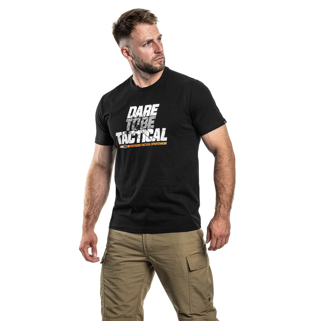 Koszulka T-Shirt Pentagon Ageron "Dare To Be Tactical" - Black