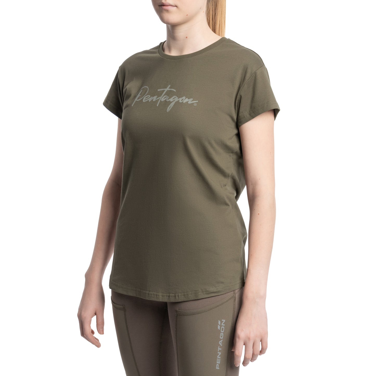 Koszulka T-shirt damska Pentagon Calligraphy - RAL 7013