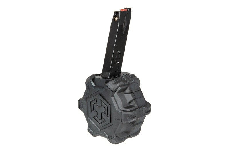 Bębnowy magazynek gazowy Armorer Works do replik Beretta/MB - czarny