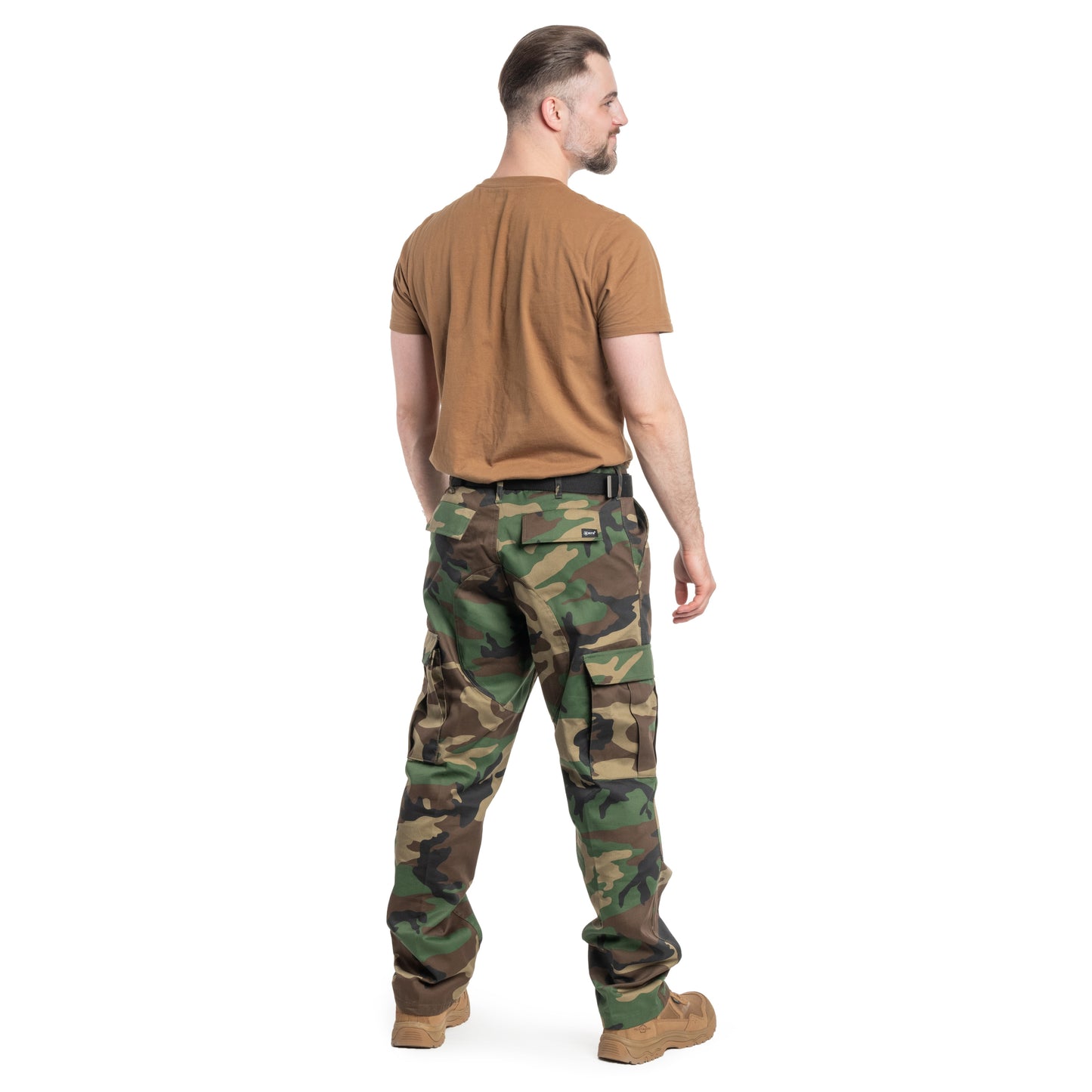 Spodnie wojskowe MFH wzmacniane US Combat BDU - Woodland