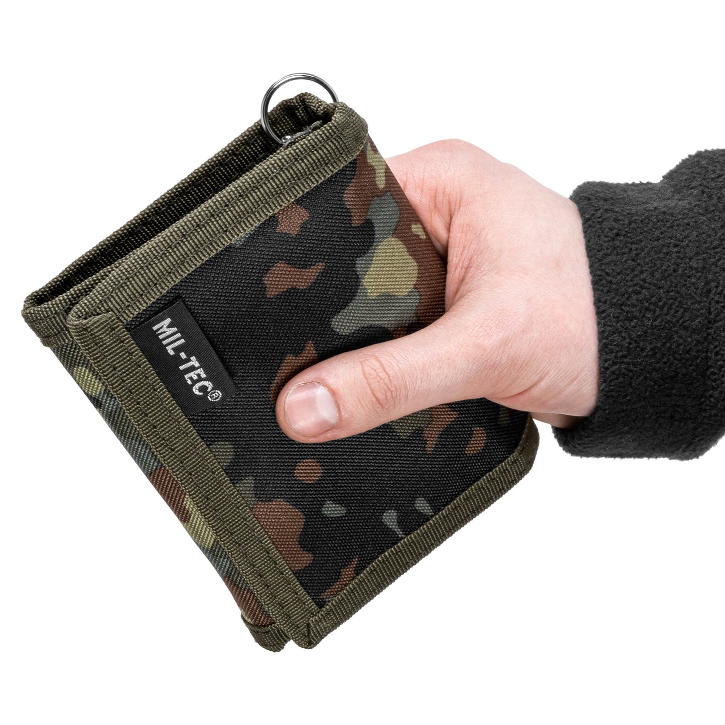 Portfel Mil-Tec z łańcuszkiem - Flecktarn