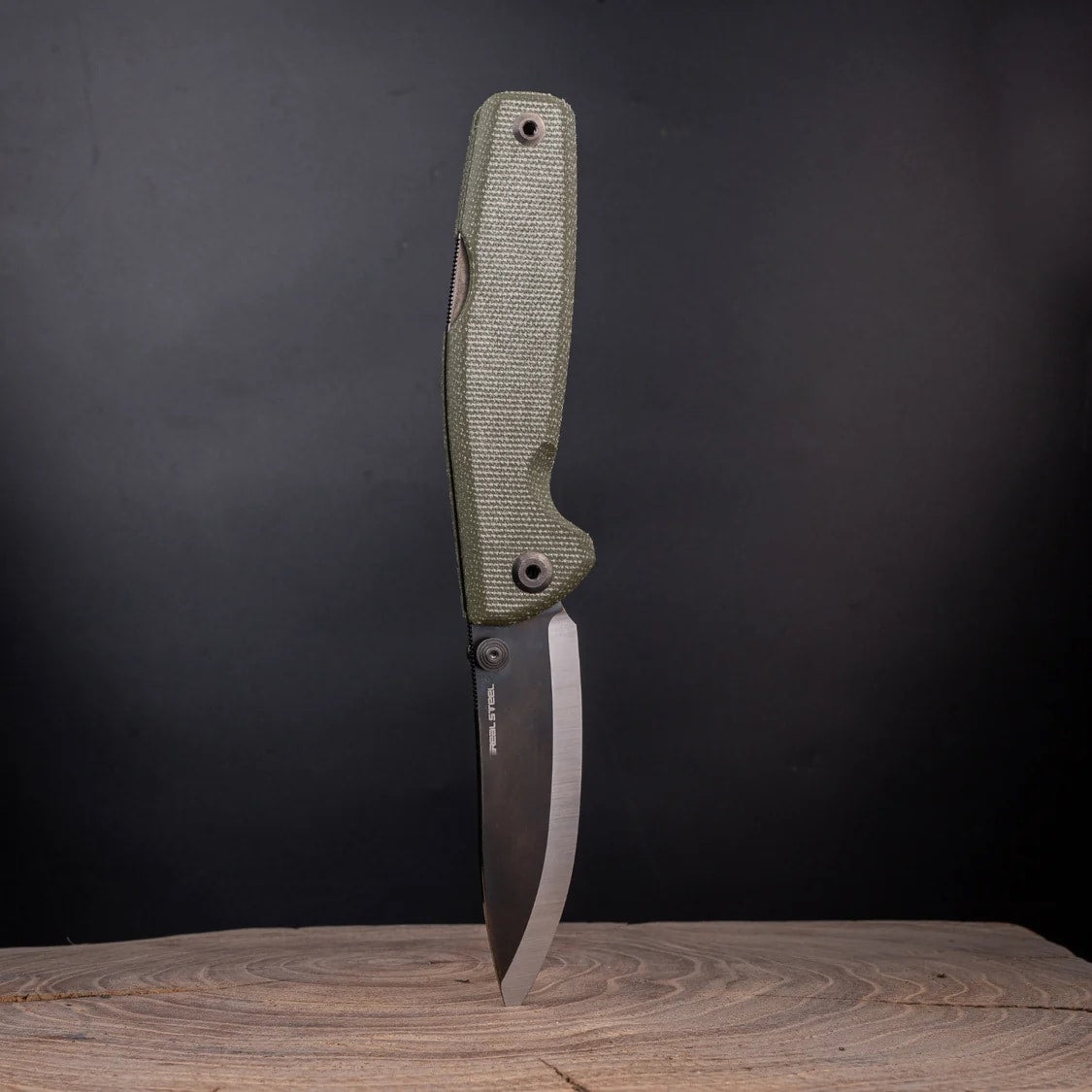 Nóż składany Real Steel Yak 7871GM - Green Micarta