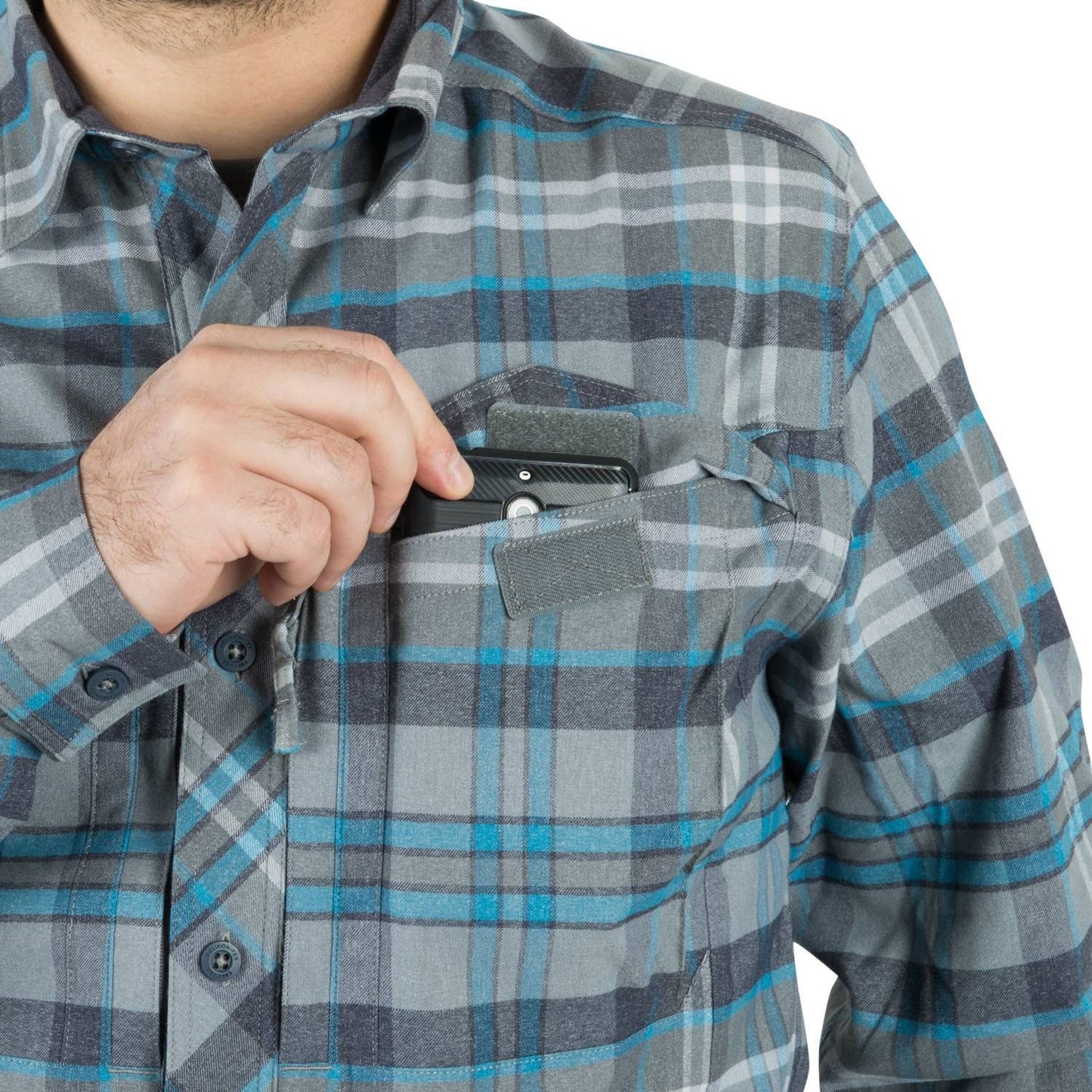Koszula Helikon Defender Mk2 Pilgrim - Blue Plaid