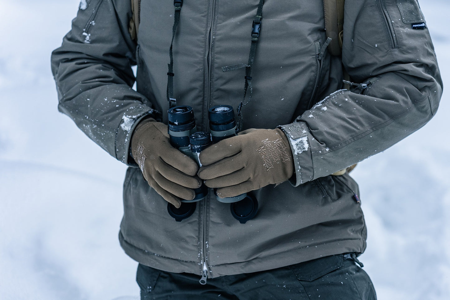 Rękawice taktyczne Mechanix Wear ColdWork Base Layer - Coyote