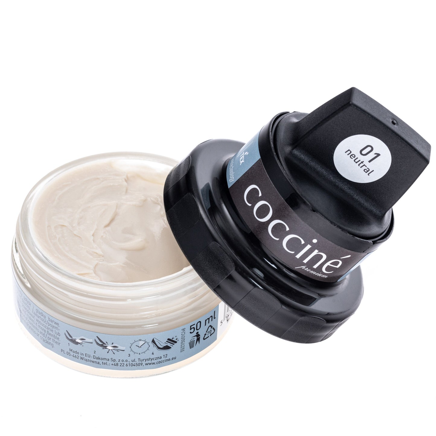 Wosk do skór licowych Coccine Nano Wax 50 ml - Bezbarwny
