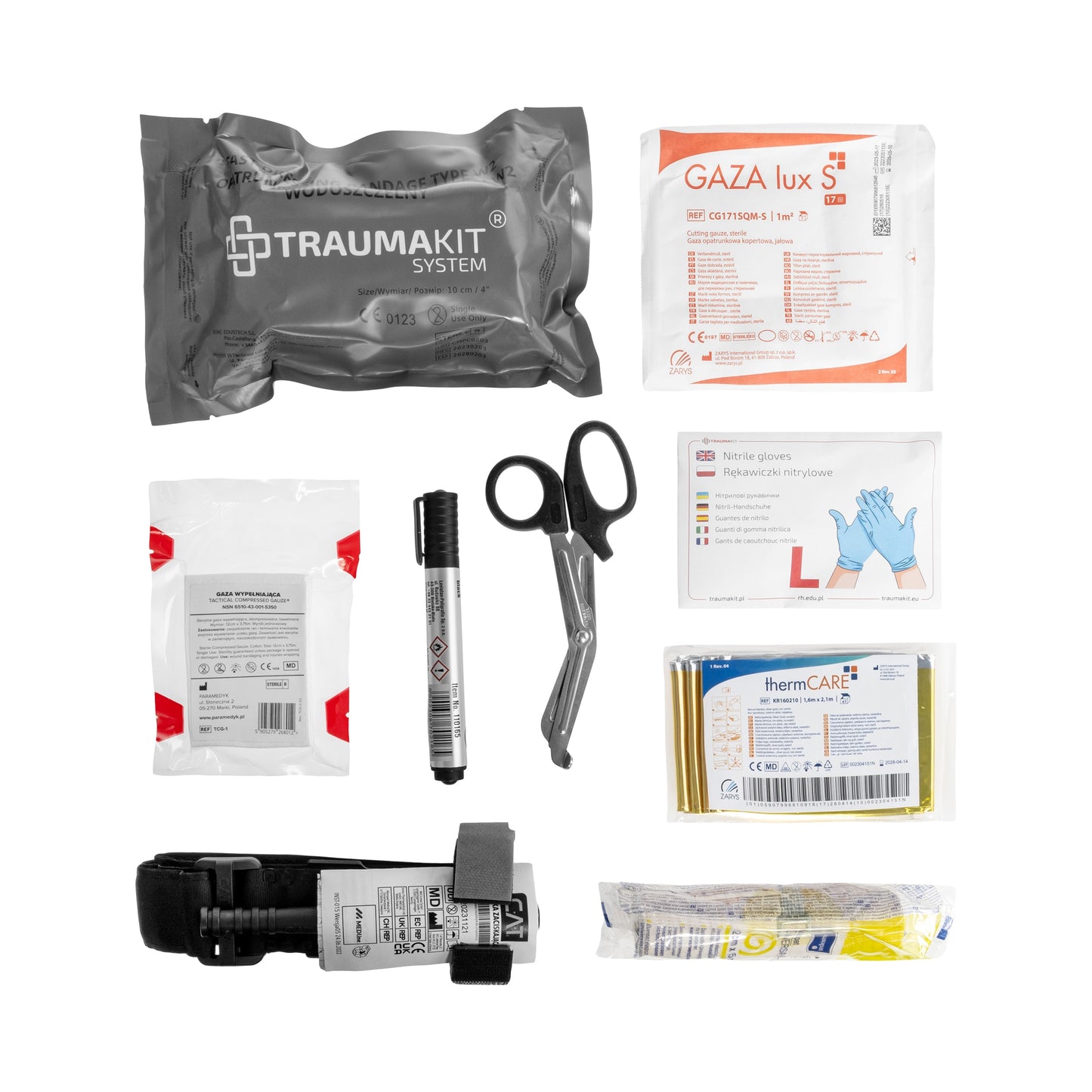 Apteczka modułowa AedMax Trauma Kit K Zielona - Krwotoki