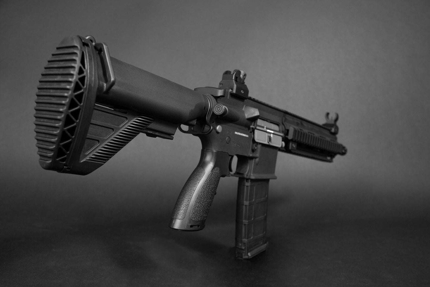 Karabin szturmowy AEG Evolution CQB Carbontech ETS II - Black