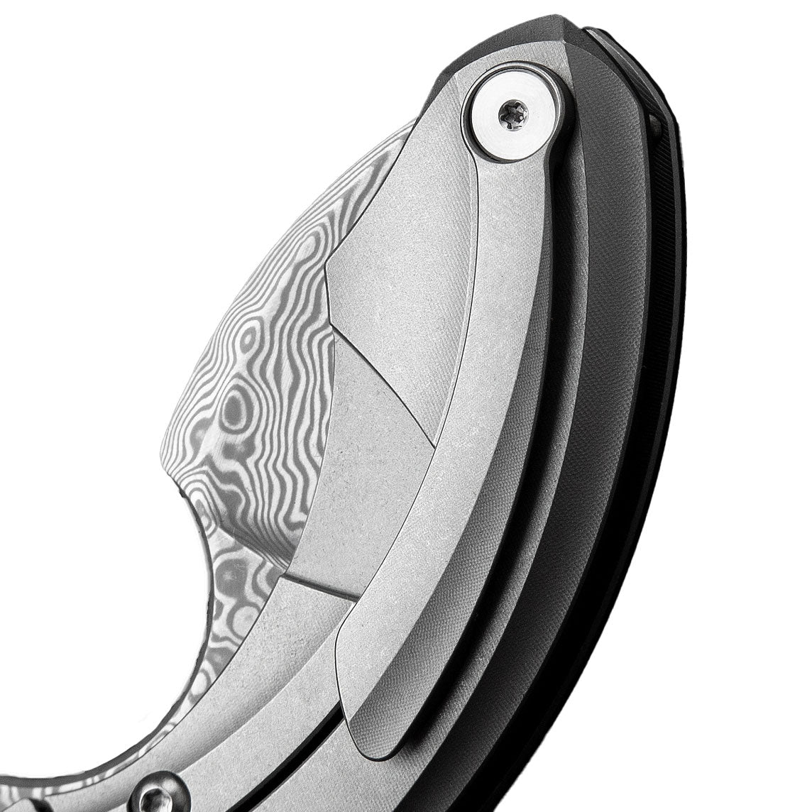 Nóż składany Bestech Knives Strelit - Damascus/Grey Titanium