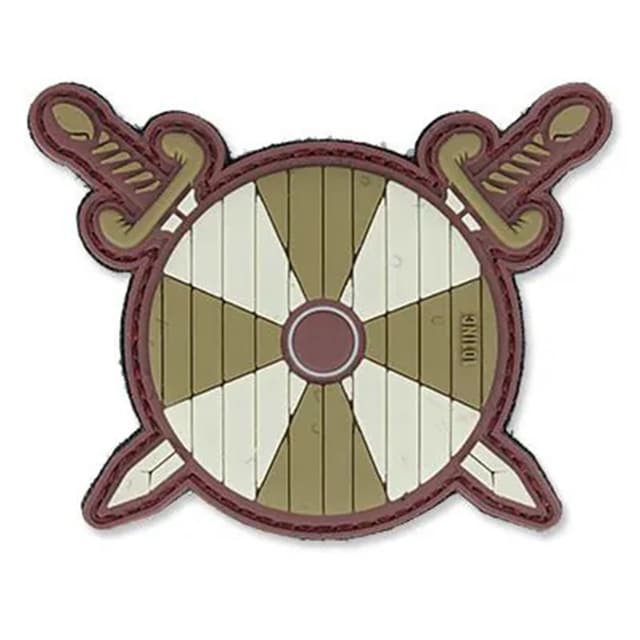 Naszywka 101 Inc. 3D Viking Shield With Two Swords