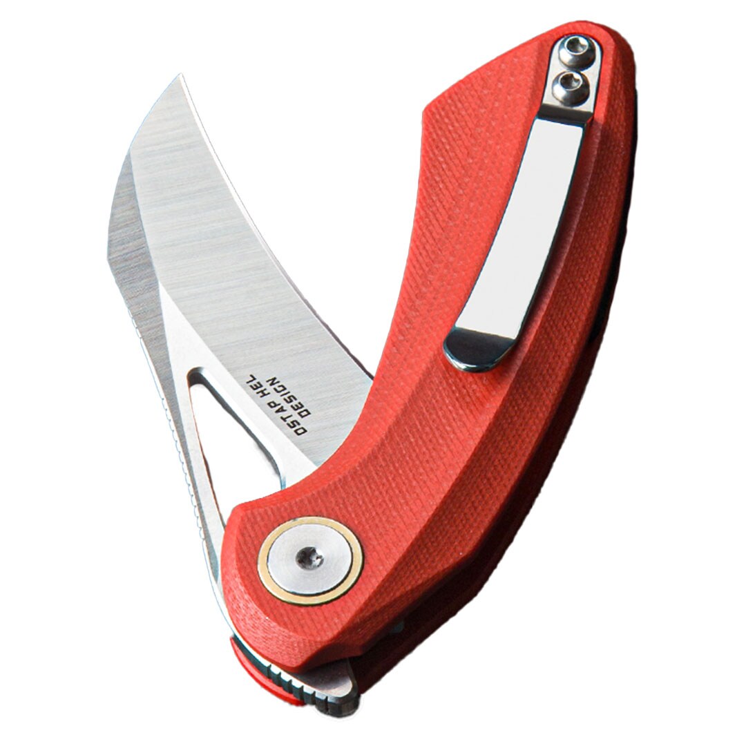 Nóż składany Bestech Knives Bihai Stonewash - Red