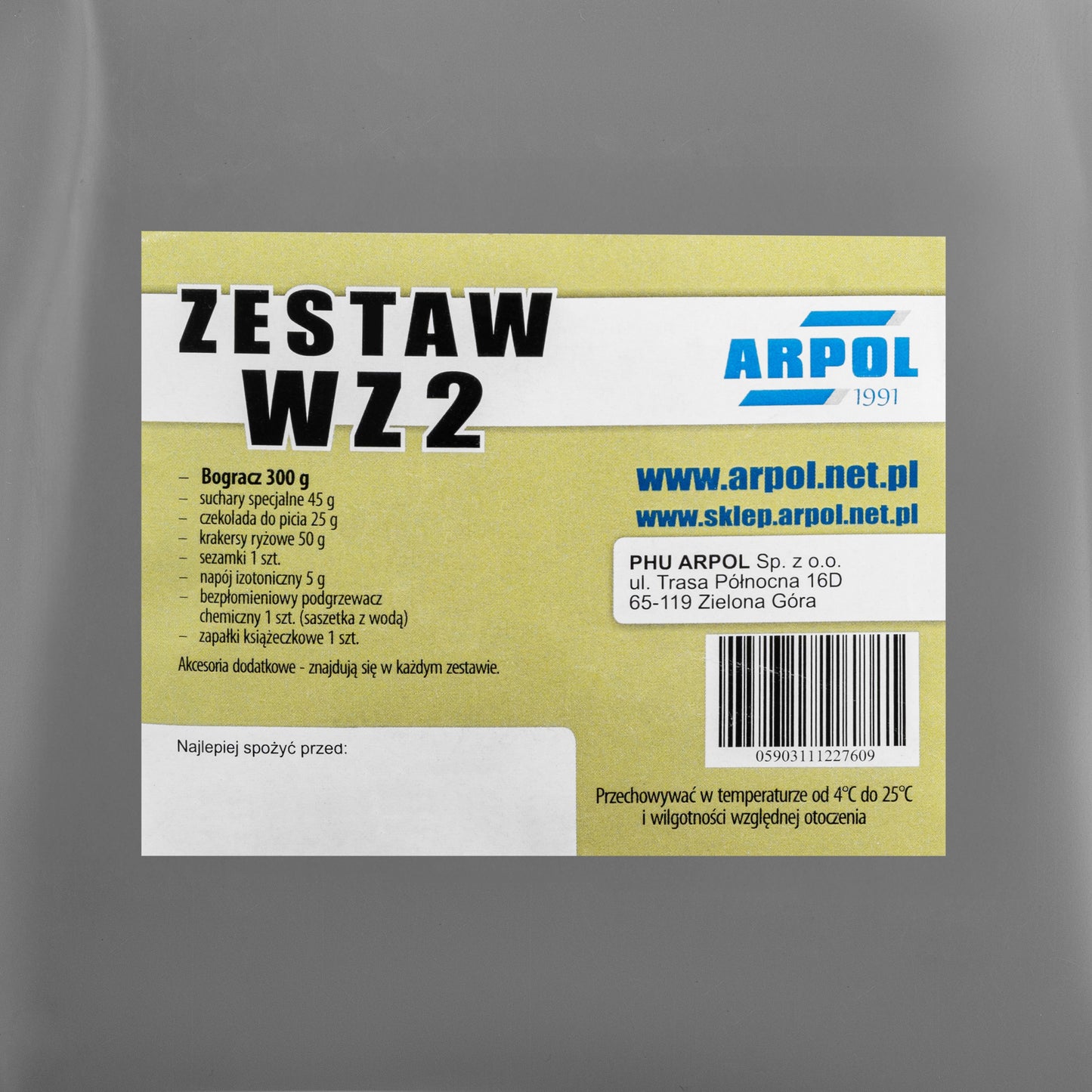 Racja żywnościowa Arpol Wojskowa WZ 2 - bogracz