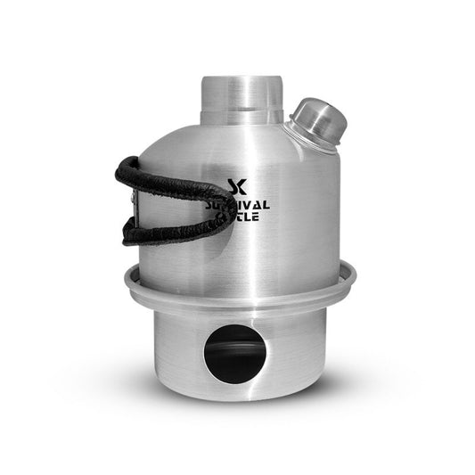 Czajnik turystyczny Survival Kettle Silver Mini - 0,4l