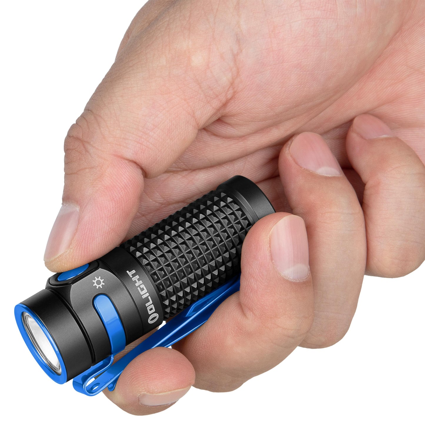 Latarka Olight Baton 4 Premium Edition Black z bezprzewodowym etui ładującym - 1300 lumenów