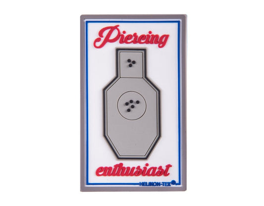 Naszywka Helikon Pierceing Enthusiast PVC White