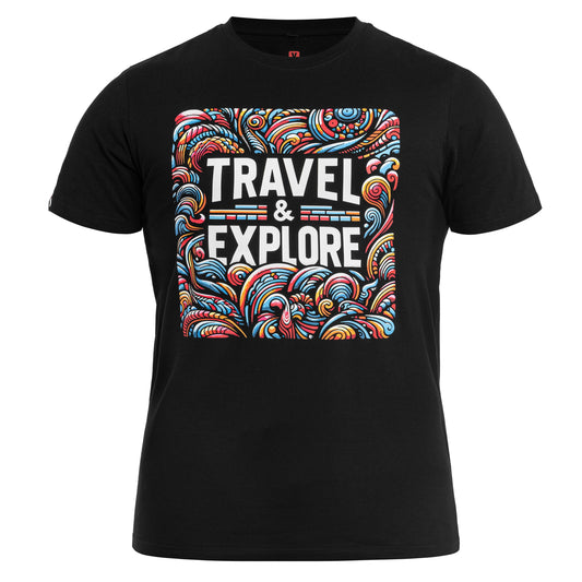 Koszulka T-shirt Voyovnik Travel & Explore - Czarna