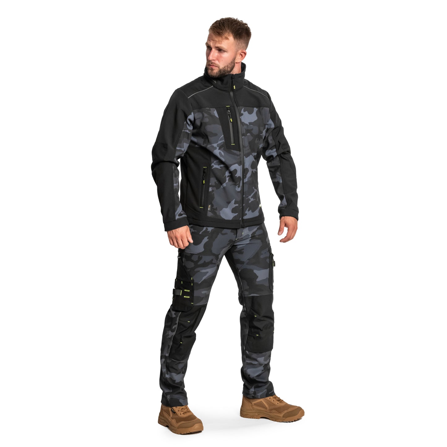 Kurtka Bennon Camos Softshell - Black/Grey