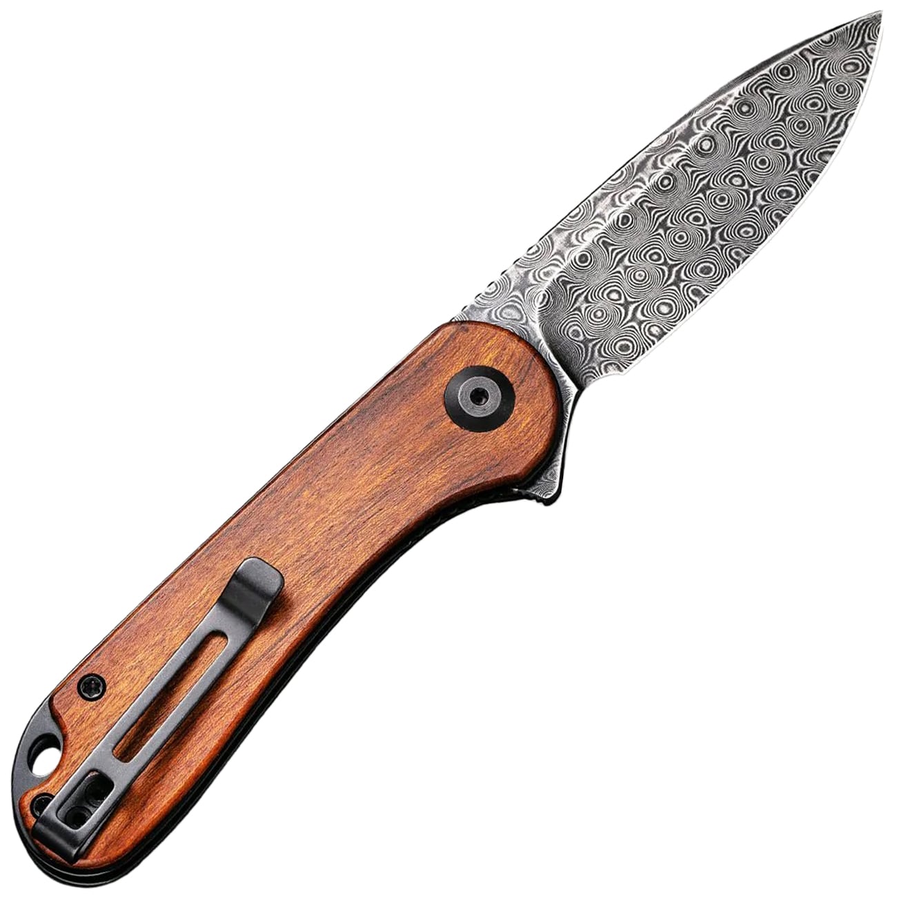 Nóż składany Civivi D2 Elementum Flipper C907DS-2 - Damascus/Cuibourtia Wood