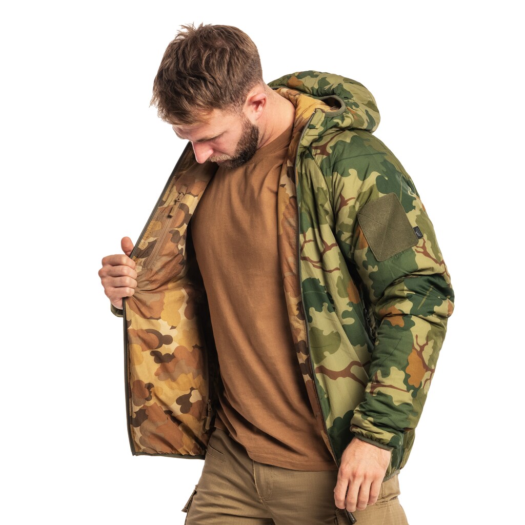 Kurtka dwustronna Helikon Wolfhound Hoodie - Mitchell Camo Leaf/Mitchell Camo Clouds