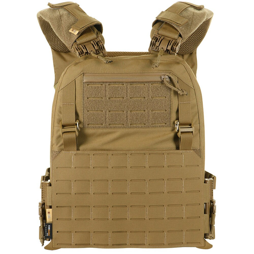 Kamizelka taktyczna typu Plate Carrier M-Tac Cuirass Fast QRS Gen. II Coyote - na płyty L/XL