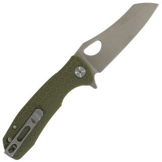 Nóż składany Honey Badger Wharncleaver D2 Medium - Green