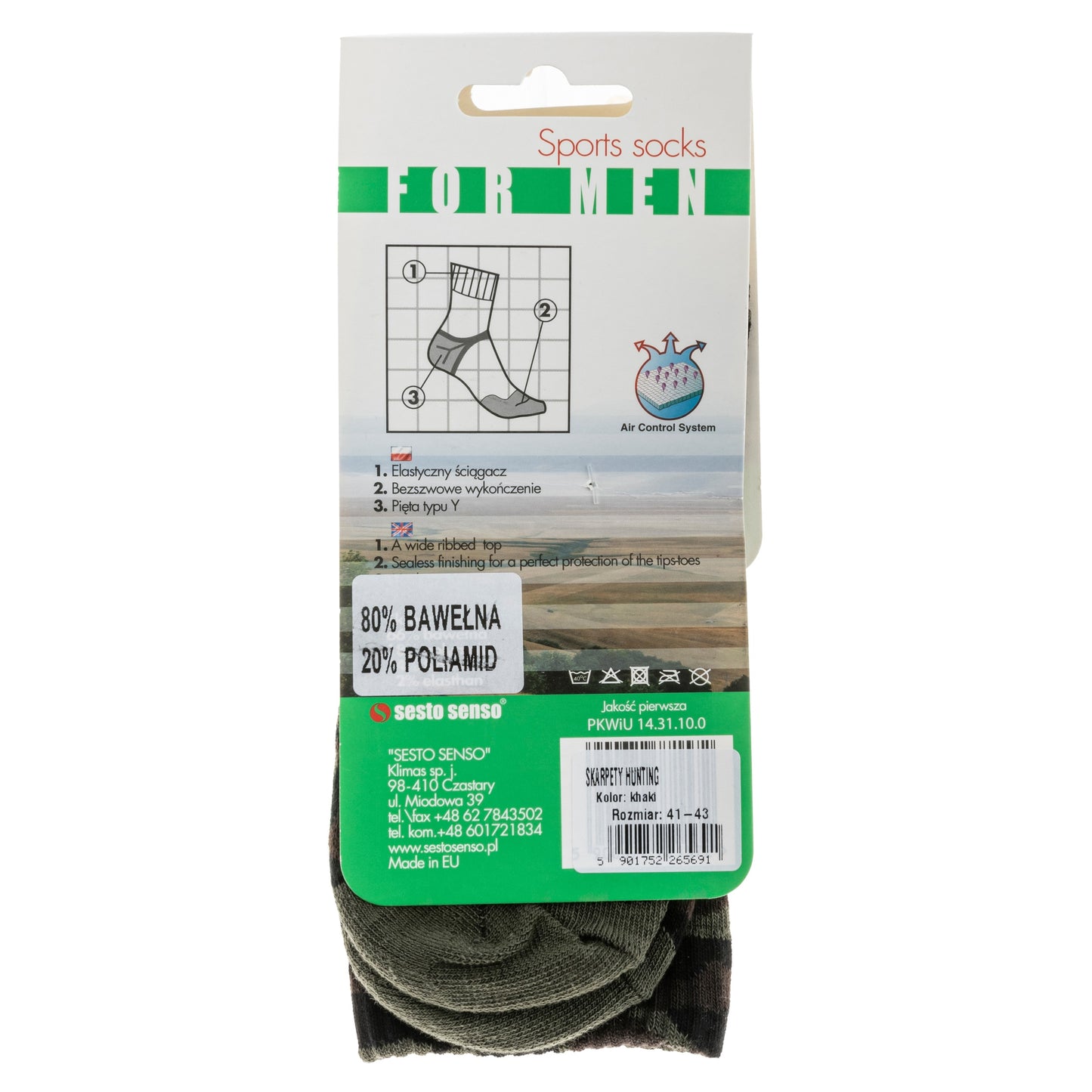 Skarpety Sesto Senso Hunting - Khaki